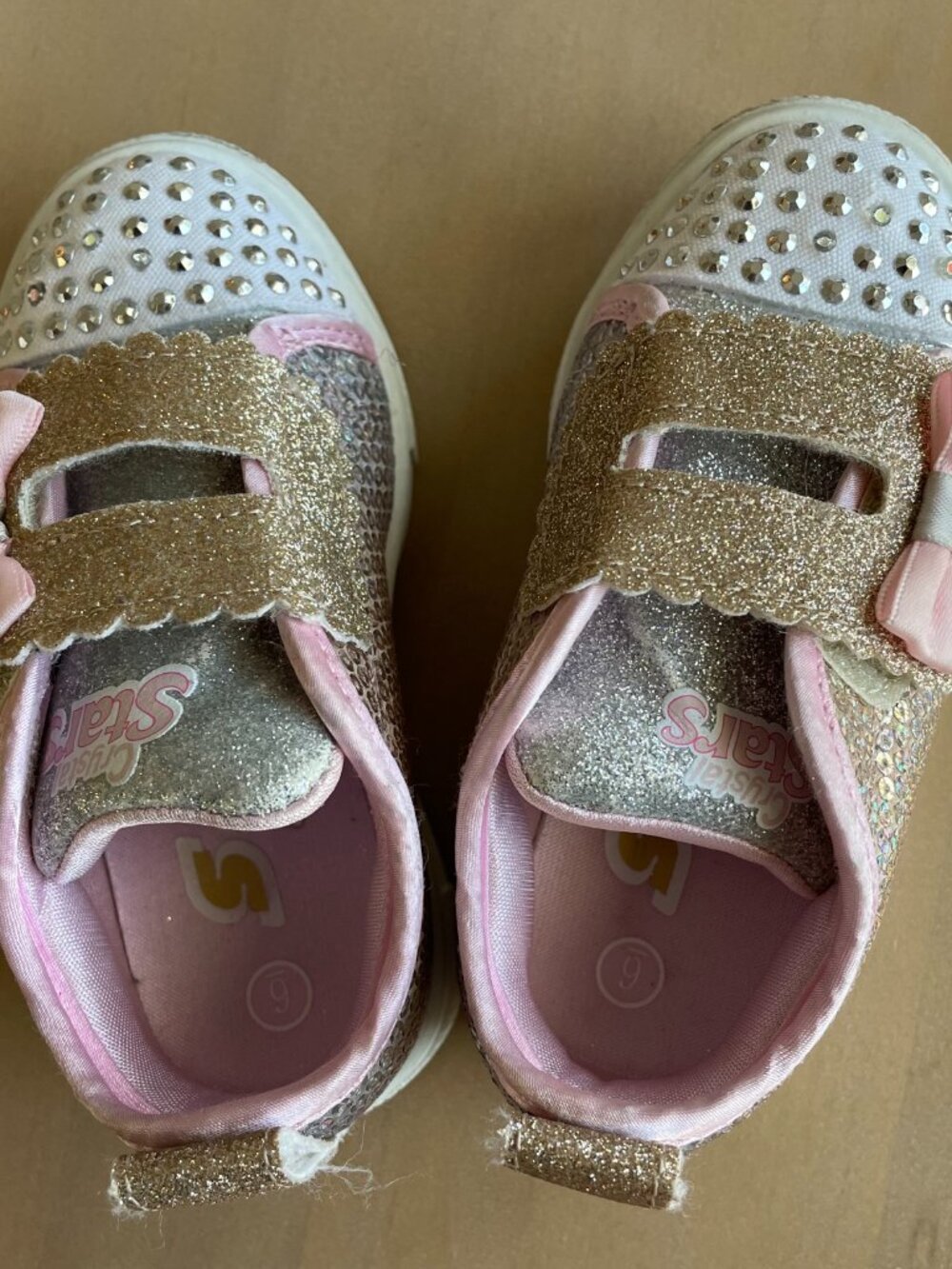 Entire Closet $5! S Sport by Skechers Toddler Girl Lexi Light Up Pink Glitter - Picture 8 of 12